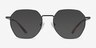 Comet Black TitaniumEyeglass Frames from EyeBuyDirect, with Tinted Lenses