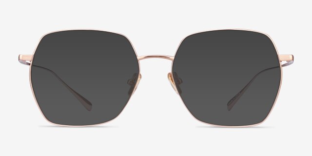 Holistic Or rose TitaniumMontures de lunettes de vue d'EyeBuyDirect, Avec des Verres Teintés