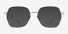 Holistic Or rose TitaniumMontures de lunettes de vue d'EyeBuyDirect, Avec des Verres Teintés