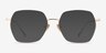 Holistic Gold TitaniumEyeglass Frames from EyeBuyDirect, with Tinted Lenses