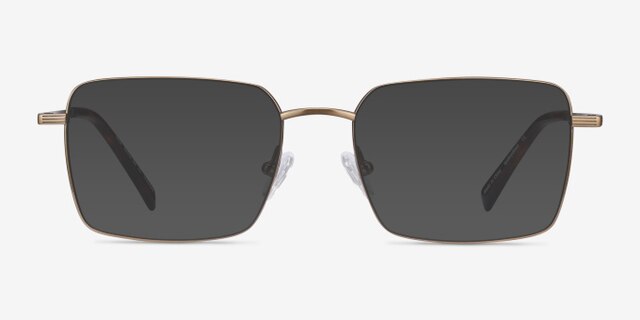 Apex Bronze TitaniumEyeglass Frames from EyeBuyDirect, with Tinted Lenses