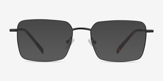 Apex Black TitaniumEyeglass Frames from EyeBuyDirect, with Tinted Lenses