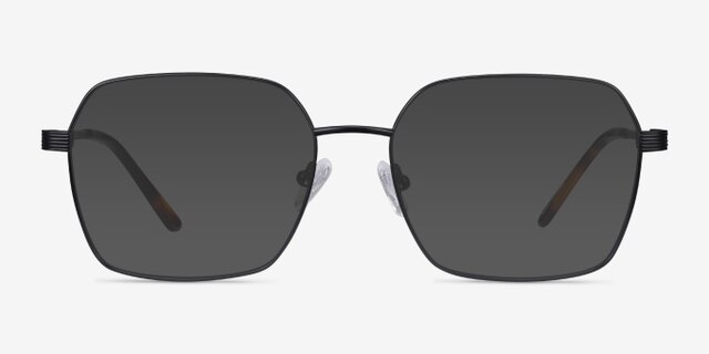 East Black TitaniumEyeglass Frames from EyeBuyDirect, with Tinted Lenses