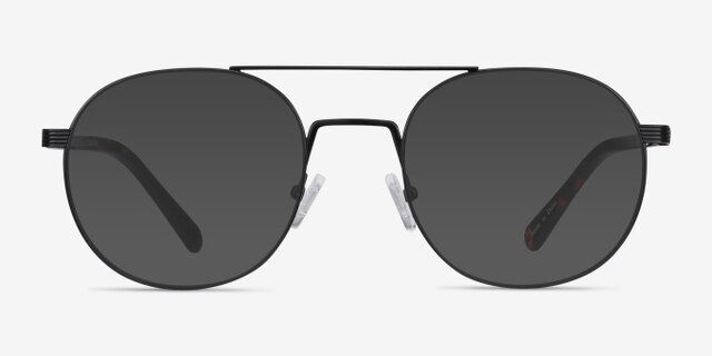 Gordon Noir AcétateMontures de lunettes de vue d'EyeBuyDirect, Avec des Verres Teintés