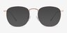 Arbor Rose Gold TitaniumEyeglass Frames from EyeBuyDirect, with Tinted Lenses