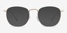 Arbor Doré TitaniumMontures de lunettes de vue d'EyeBuyDirect, Avec des Verres Teintés
