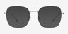 Meteor Gunmetal TitaniumEyeglass Frames from EyeBuyDirect, with Tinted Lenses