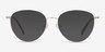 Lila Gold TitaniumEyeglass Frames from EyeBuyDirect, with Tinted Lenses