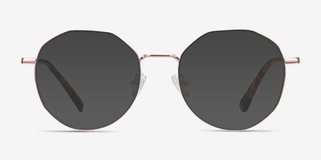 Julia Or rose TitaniumMontures de lunettes de vue d'EyeBuyDirect, Avec des Verres Teintés