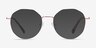 Julia Or rose TitaniumMontures de lunettes de vue d'EyeBuyDirect, Avec des Verres Teintés