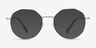 Julia Silver TitaniumEyeglass Frames from EyeBuyDirect, with Tinted Lenses