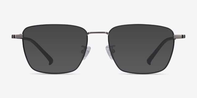 Lorem Black Gunmetal TitaniumEyeglass Frames from EyeBuyDirect, with Tinted Lenses