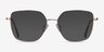 Bessie Rose Gold TitaniumEyeglass Frames from EyeBuyDirect, with Tinted Lenses