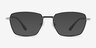 Eren Black Silver TitaniumEyeglass Frames from EyeBuyDirect, with Tinted Lenses