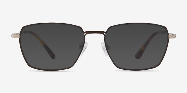Eren Bronze Gold TitaniumEyeglass Frames from EyeBuyDirect, with Tinted Lenses