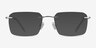 Nate Silver Clear TitaniumEyeglass Frames from EyeBuyDirect, with Tinted Lenses