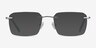 Nate Silver Clear Blue TitaniumEyeglass Frames from EyeBuyDirect, with Tinted Lenses