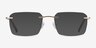 Nate Gold Brown TitaniumEyeglass Frames from EyeBuyDirect, with Tinted Lenses