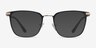 Pond Matte Black TitaniumEyeglass Frames from EyeBuyDirect, with Tinted Lenses