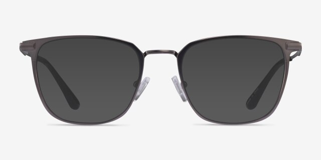 Pond Matte Gunmetal TitaniumEyeglass Frames from EyeBuyDirect, with Tinted Lenses