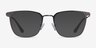 Pond Matte Gunmetal TitaniumEyeglass Frames from EyeBuyDirect, with Tinted Lenses