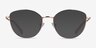 Mandolin Rose Gold TitaniumEyeglass Frames from EyeBuyDirect, with Tinted Lenses