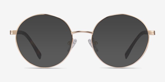 Sahel Doré TitaniumMontures de lunettes de vue d'EyeBuyDirect, Avec des Verres Teintés