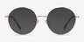 Sahel Doré TitaniumMontures de lunettes de vue d'EyeBuyDirect, Avec des Verres Teintés