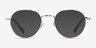 Antone Gold TitaniumEyeglass Frames from EyeBuyDirect, with Tinted Lenses