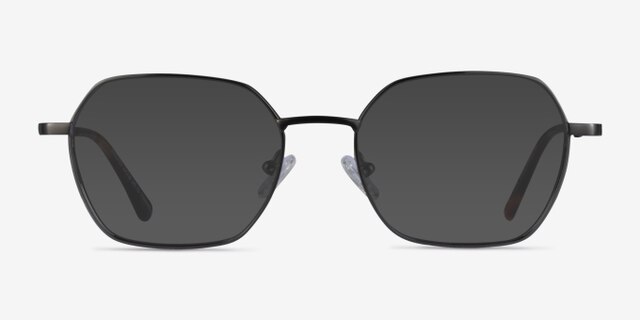 Kingston Gunmetal TitaniumEyeglass Frames from EyeBuyDirect, with Tinted Lenses