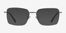 Caspian Silver TitaniumEyeglass Frames from EyeBuyDirect, with Tinted Lenses