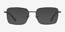 Caspian Coffee TitaniumEyeglass Frames from EyeBuyDirect, with Tinted Lenses