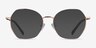 Anissa Rose Gold TitaniumEyeglass Frames from EyeBuyDirect, with Tinted Lenses