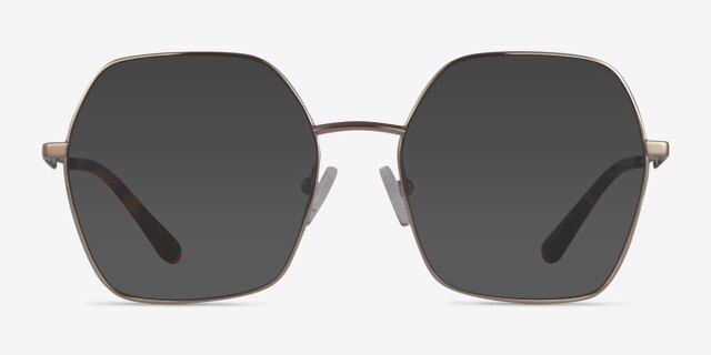 Elixir Gold TitaniumEyeglass Frames from EyeBuyDirect, with Tinted Lenses