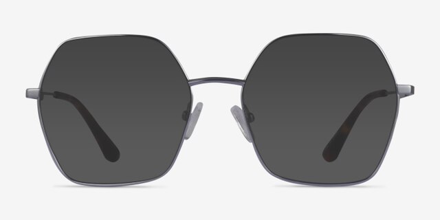 Elixir Silver TitaniumEyeglass Frames from EyeBuyDirect, with Tinted Lenses