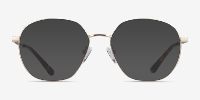 Diana Gold TitaniumEyeglass Frames from EyeBuyDirect, with Tinted Lenses