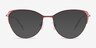 Atlas Shiny Light Brown TitaniumEyeglass Frames from EyeBuyDirect, with Tinted Lenses