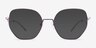 Leo Semi Lavender TitaniumEyeglass Frames from EyeBuyDirect, with Tinted Lenses