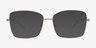 Typhon Shiny Gold TitaniumEyeglass Frames from EyeBuyDirect, with Tinted Lenses