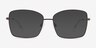 Typhon Matte Silver TitaniumEyeglass Frames from EyeBuyDirect, with Tinted Lenses