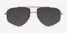 Hercules Shiny Gold TitaniumEyeglass Frames from EyeBuyDirect, with Tinted Lenses