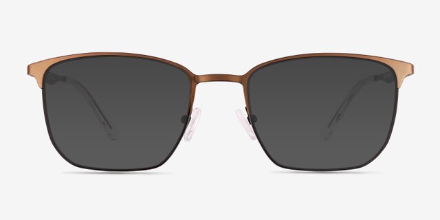 Notus Shiny Copper TitaniumMontures de lunettes de vue d'EyeBuyDirect, Avec des Verres Teintés