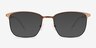 Notus Shiny Copper TitaniumMontures de lunettes de vue d'EyeBuyDirect, Avec des Verres Teintés
