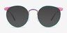 Alsie Rainbow TitaniumEyeglass Frames from EyeBuyDirect, with Tinted Lenses