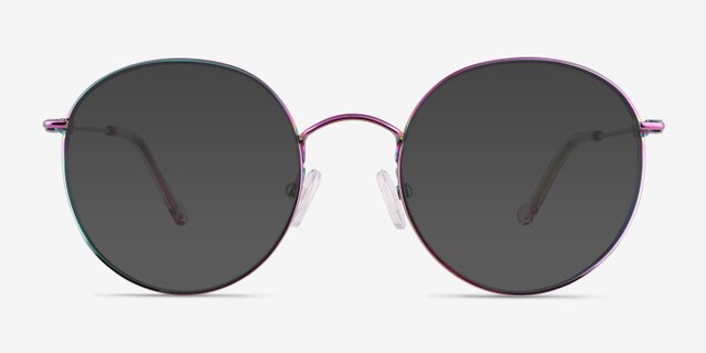 Gavi Rainbow TitaniumEyeglass Frames from EyeBuyDirect, with Tinted Lenses