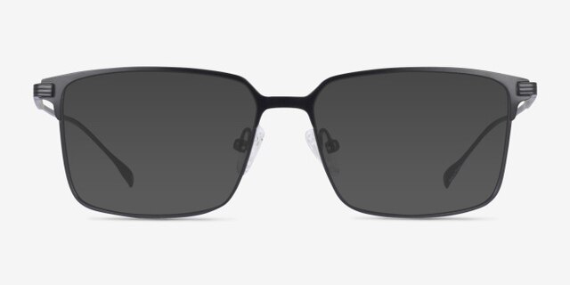 Nano Black TitaniumEyeglass Frames from EyeBuyDirect, with Tinted Lenses