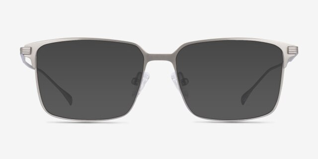 Nano Silver TitaniumEyeglass Frames from EyeBuyDirect, with Tinted Lenses