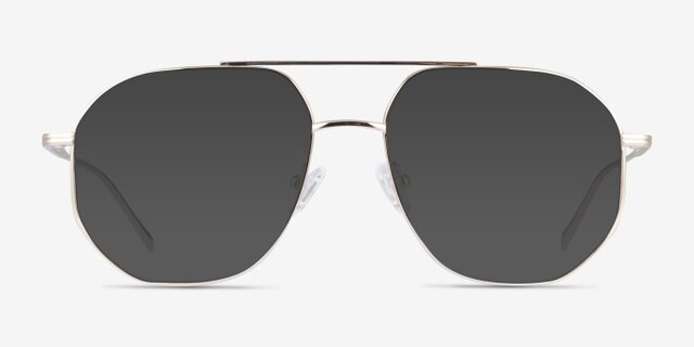 Flexi Gold TitaniumEyeglass Frames from EyeBuyDirect, with Tinted Lenses