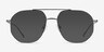 Flexi Gunmetal TitaniumMontures de lunettes de vue d'EyeBuyDirect, Avec des Verres Teintés
