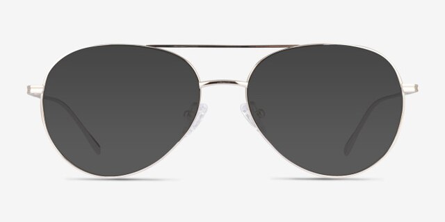 Vivo Gold TitaniumEyeglass Frames from EyeBuyDirect, with Tinted Lenses